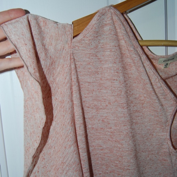 Max Studio Flutter sleeve pink top - Picture 4 of 6